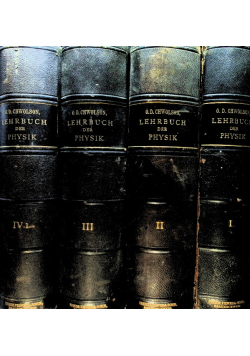 Lehrbuch der Physik Band 1 bis 4