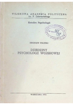 Dziedziny psychologii wojskowej