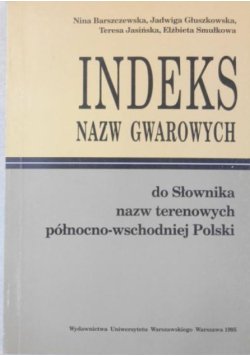 Indeks nazw gwarowych