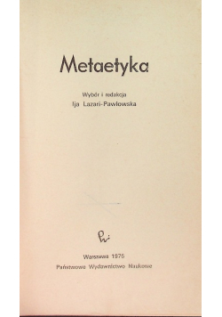 Metaetyka
