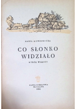 Co słonko widziało