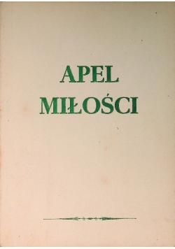 Apel miłości