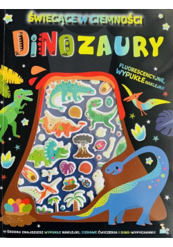 Dinozaury. Wypukłe naklejki świecące w ciemności