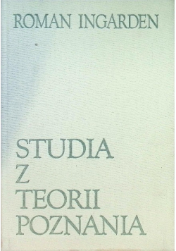 Studia z teorii poznania
