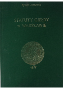 Statuty Giełdy w Warszawie