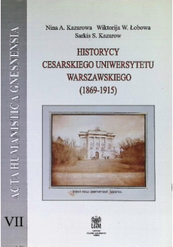 Historycy Cesarskiego Uniwersytetu Warszawskiego