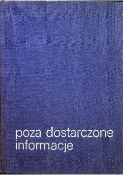 Poza dostarczone informacje