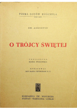 O trójcy świętej tom XXV