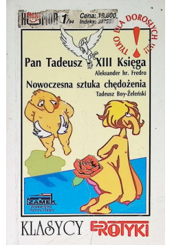 Pan Tadeusz XIII Księga Nowoczesna sztuka chędożenia