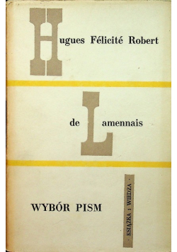 De lamennais wybór pism