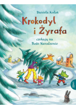 Krokodyl i żyrafa czekają na Boże Narodzenie