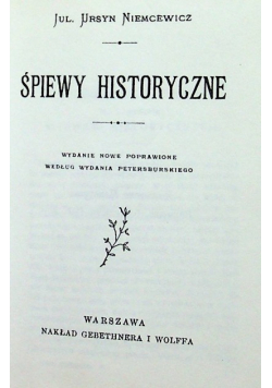 Śpiewy historyczne Miniatura