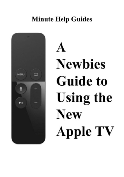 A Newbies Guide to Using the New Apple TV