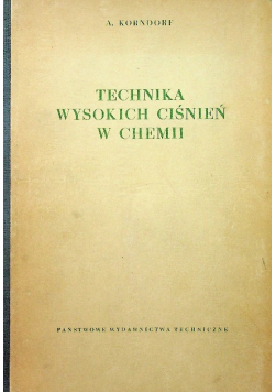 Technika wysokich ciśnień w chemii