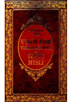 Wybór pism wierszem i prozą Złote myśli