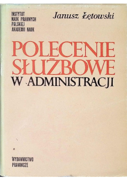 Polecenie służbowe w administracji