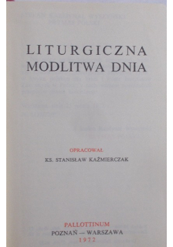 Liturgiczna modlitwa dnia