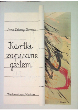 Kartki zapisane gestem