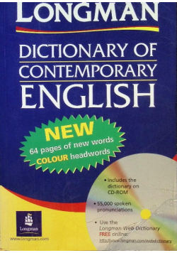 Dictionary of contemporary English