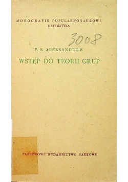 Wstęp do teorii grup