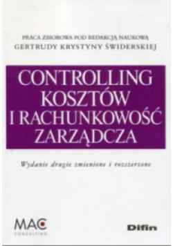 Controlling kosztów i rachunkowość zarządcza