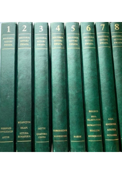 Historia Sztuki Świata Tom I do VIII