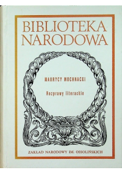 Mochnacki Rozprawy literackie