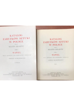 Katalog zabytków sztuki w Polsce Część 1 i 2