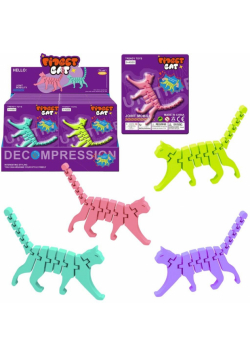 Kot ruchome segmenty 3d fidget 4 kolory