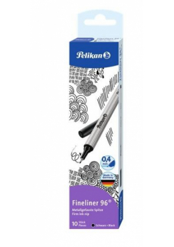 Cienkopis Fineliner 96 0,4mm czarny (10szt)