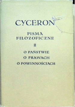 Cyceron Pisma filozoficzne Tom II