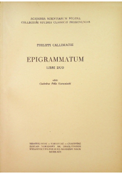Epigrammatum Libri duo