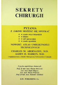 Sekrety chirurgii