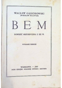 Bem, 1927 r.