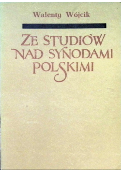 Ze studiów nad synodami polskimi