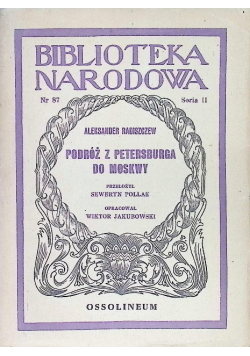 Podróż z Petersburga do Moskwy