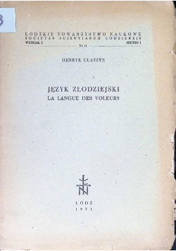 Język złodziejski
