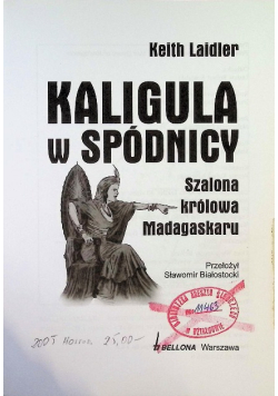 Kaligula w spódnicy  Szalona królowa Madagaskaru