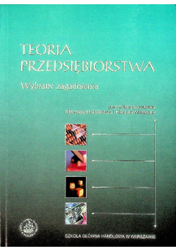 Teoria Przedsiębiorstwa wybrane zagadnienia