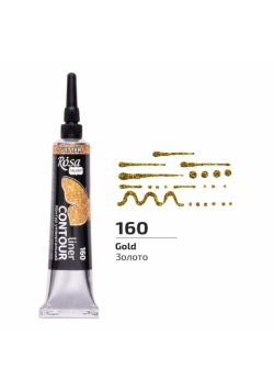 Farba aktylowa kontur universal brokat gold 20ml