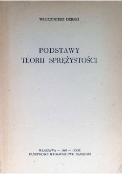 Podstawy teorii sprężystości