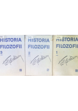 Historia Filozofii, Tom I-III