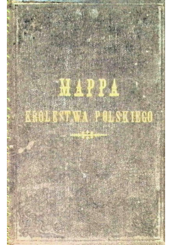 Mappa pocztowa królestwa polskiego 1889 r.