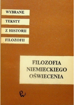 Filozofia niemieckiego oświecenia