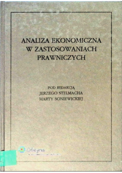 Analiza ekonomiczna w zastosowaniach prawniczych