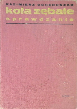 Koła zębate sprawdzanie