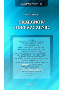 Grzechów odpuszczenie