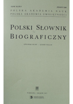 Polski Słownik Biograficzny Zeszyt 200