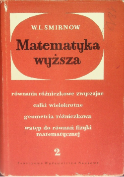 Matematyka wyższa Tom II