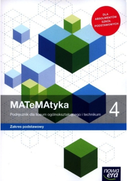 MATeMAtyka Klasa 4 Podręcznik Zakres podstawowy
